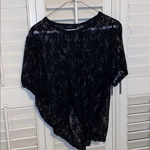 Black lace shirt